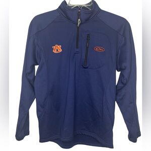 Drake Auburn 1/4 Zip Long Sleeve Fleece Pullover Navy Blue Men’s size Small